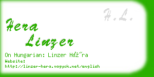 hera linzer business card